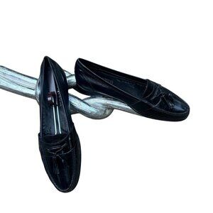 Mario Bruni Black Blitz Tassel Dress Shoes Size 11.5 N